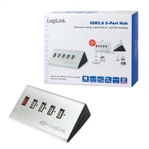 LogiLink USB Hub 4portový stříbrný [UA0224]