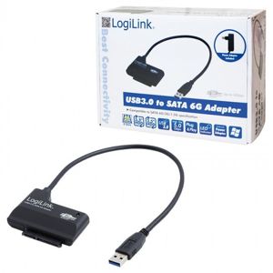 LogiLink adaptér USB 3.0 na SATA III včetně zdroje AU0013