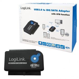 LogiLink adaptér USB 3.0 - SATA/IDE, funkce OTB AU0028A