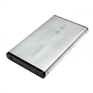 LogiLink externí box pro 2.5'' SATA HDD USB 2.0 stříbrný UA0041A