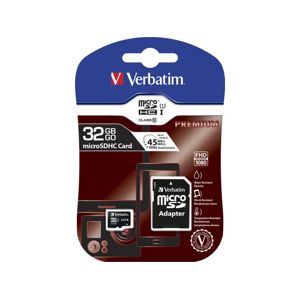 Verbatim microSDHC 32GB UHS-I U1 + SD adaptér 44083