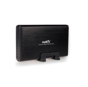 Natec Rhino box USB 3.0 pro disk 3.5" SATA, černý kartáčovaný hlíník (NKZ-0448)