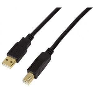 LogiLink kabel USB 2.0 typu A-B 10m, Active Repeater, černý UA0264