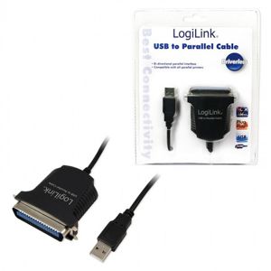 LogiLink adaptér USB - paralelní port Centronics 36pin, kabel 1.5m AU0003C