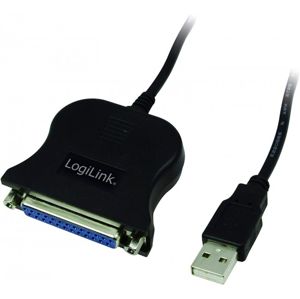LogiLink adaptér USB - paralelní port D-Sub 25pin, kabel 1.5m UA0054A