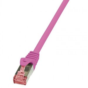 LogiLink Patch kabel 0.25m růžový CQ2019S