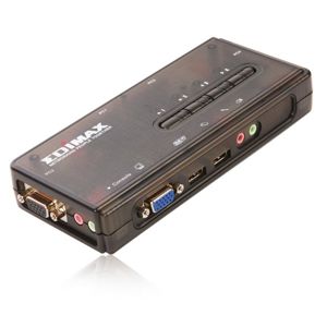 Edimax KVM USB EK-UAK4 SOHO Switch pro 4 počítače (kabely přibaleny)